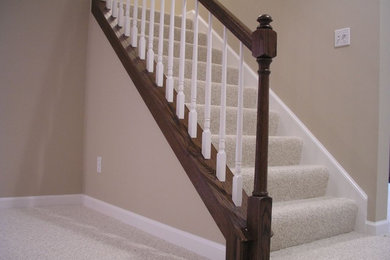 Elegant staircase photo in St Louis