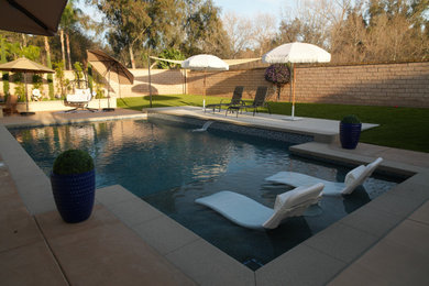 Inspiration for a modern pool remodel in San Diego