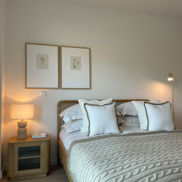 Curved Timber Headboard in Lisbon Master Suite