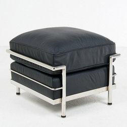 Le Corbusier: LC2 Petite Ottoman Reproduction - Footstools And Ottomans