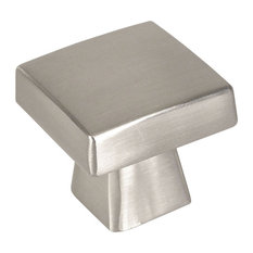 Cosmas Contemporary Cabinet Hardware, Satin Nickel, Square Knob