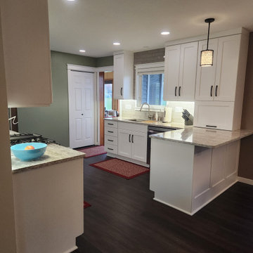 Modern Kitchen Transformation Done in New Classic White Cabinets