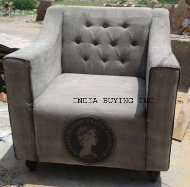 Industrial leather and canvas furniture from India buying inc