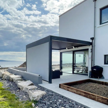 Waterproof Automatic Louvered Roof System Ireland Seaside Pergola for Big House