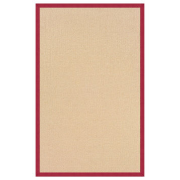 Athena Natural and Red Rug, 2'6"x12' Runner