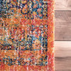 Persian Olivia Area Rug, Rectangle, Orange, 5'x7'5"