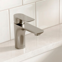 Karran KBF420 1-Hole 1-Handle Basin Faucet With Pop-up Drain, Stainless Steel