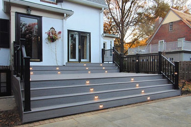 Mid-sized trendy deck photo in Philadelphia