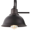 Frisco Farmhouse Industrial Iron LED Vanity, Oil Rubbed Bronze, 3-Light