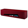 Modern TV Stand Tv125 in red Lacquer Finish
