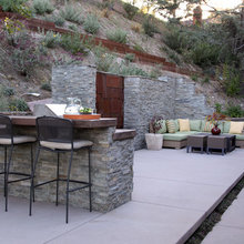 backyard steep slope design ideas