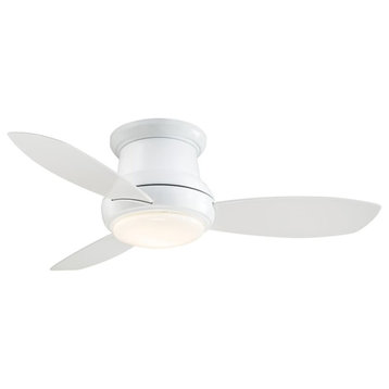 Minka Aire Concept II 44 in. LED Indoor White Flush Mount Ceiling Fan