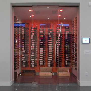 A Modern Wine Cellar with Adjustable Lighting System