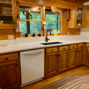Rustic Charm With Sleek Countertop Update