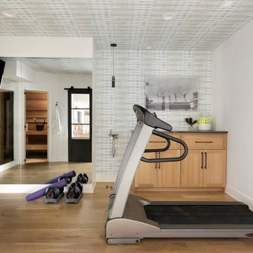 Beautiful & Functional At-Home Fitness Room & Sauna