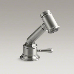 KOHLER Brushed Stainless Hirise Independent Sidespray With Valve - Kitchen Faucets