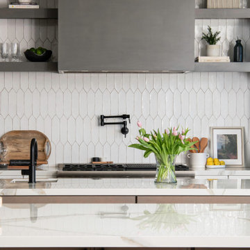 Monarch Beach Entertainers Kitchen with Pass Through Window and Double Islands