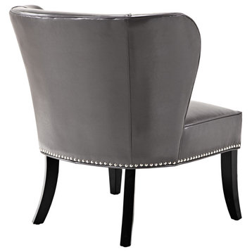 Madison Park Hilton Armless Accent Chair, Gray