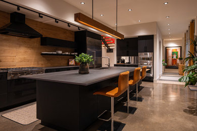 Kitchen - contemporary kitchen idea in Dallas