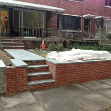Stone and Brick Retaining Walls in Washington DC, Columbia Heights