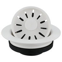 Karran 4-1/2" Kitchen Sink Decorative Disposal Flange, White