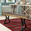Natural Wood Side Table End Table Bench, Natural-Z, 47x14x18