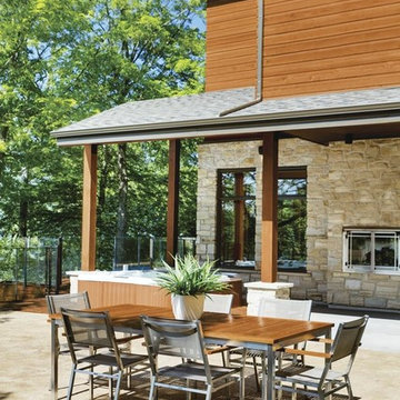 Home and Outdoor Dining Area