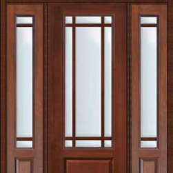 Prehung French Sidelites-Transom Door 96 Marginal 9 Lite Marginal - Patio Doors