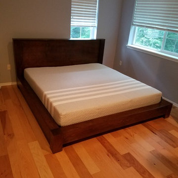 King Modern Platform Bed.