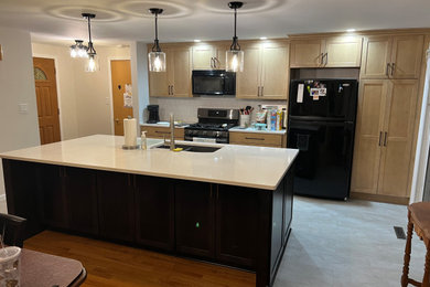 Inspiration for a contemporary kitchen remodel in New York