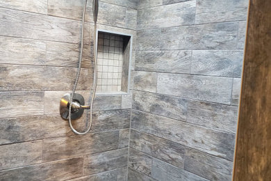 Example of a trendy bathroom design in Atlanta