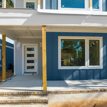 Siding Installation - James Hardie Lap Siding and B&B in Evening Blue