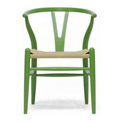Green Wishbone Chair - Armchairs And Accent Chairs