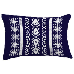 Wild Bamboo On Moss Hand Printed Pillow Asian Decorative Pillows By Sustainable Threads