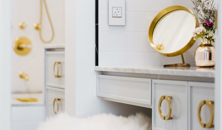 A 53-Sq-Ft Bathroom Undergoes a Glam Transformation