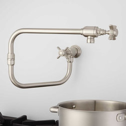 NORMAN WALL-MOUNT RETRACTABLE POT FILLER - Kitchen Faucets