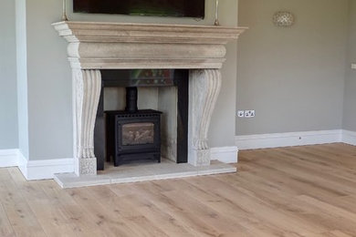 Renovation of an oak floor in Leicestershire.