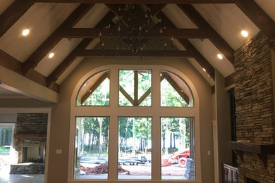 Arts and crafts living room photo in Atlanta