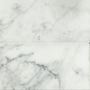 Time Worn Spina Pesce Marble Mosaic in Calacatta