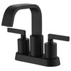 Ultra Faucets UF4681X Two-Handle Bathroom Faucet, Matte Black