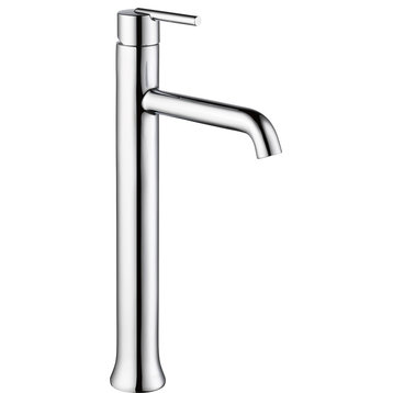 Delta Trinsic Single Handle Vessel Bathroom Faucet, Chrome, 759-DST