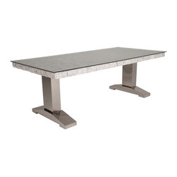 Habitat Dining Table with Glass Top - Dining Tables