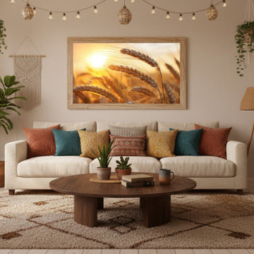 Amber Waves Boho Style Wall Art