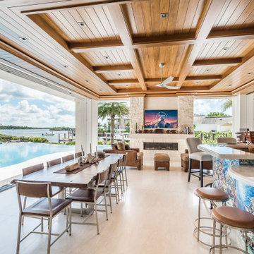 Outdoor Kitchen Featuring Evo Grill