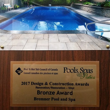 Award Winning Bedley Whitby Vinyl Pool Renovation