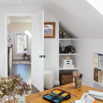 Staircase to reimagined attic