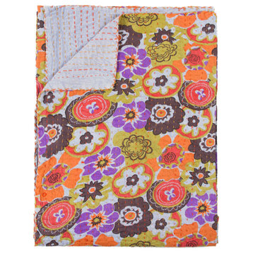 50" x 70" Multi-colored Eclectic Bohemian Traditional Throw Blankets