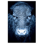 DDCG - Blue Cow Wall Art, Canvas - Create a calming oasis with this blue animal wall art. Made ready to hang for your home, this wall art is durable and lightweight. The result is a beautiful piece of artwork that will make a great addition to your home.