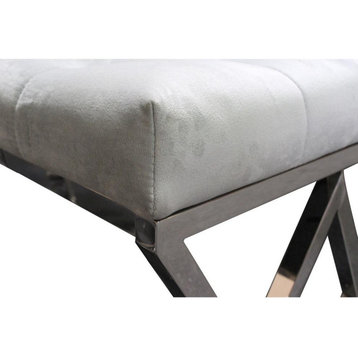 Tufted Velvet Upholstered Bench
