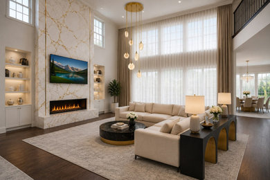 Living room - living room idea in Atlanta